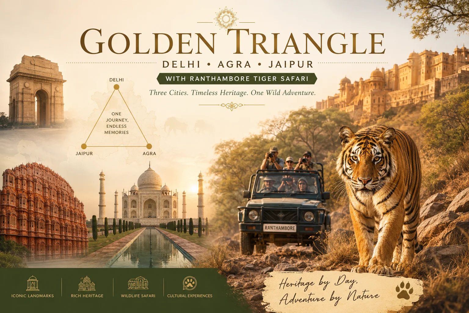 Golden Triangle Tour With Wildlife
